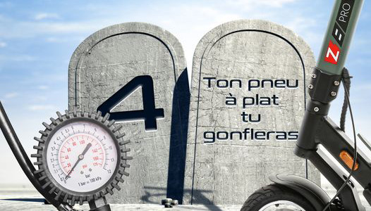 COMMANDEMENT 4️⃣ : Ton pneu à plat tu gonfleras